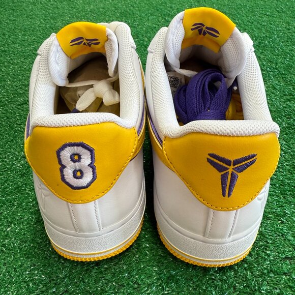 Nike Air Force 1 Low Retro QS Kobe Bryant Lakers Mens Shoes FZ1151-100 NEW Sz 16 - Picture 5 of 7